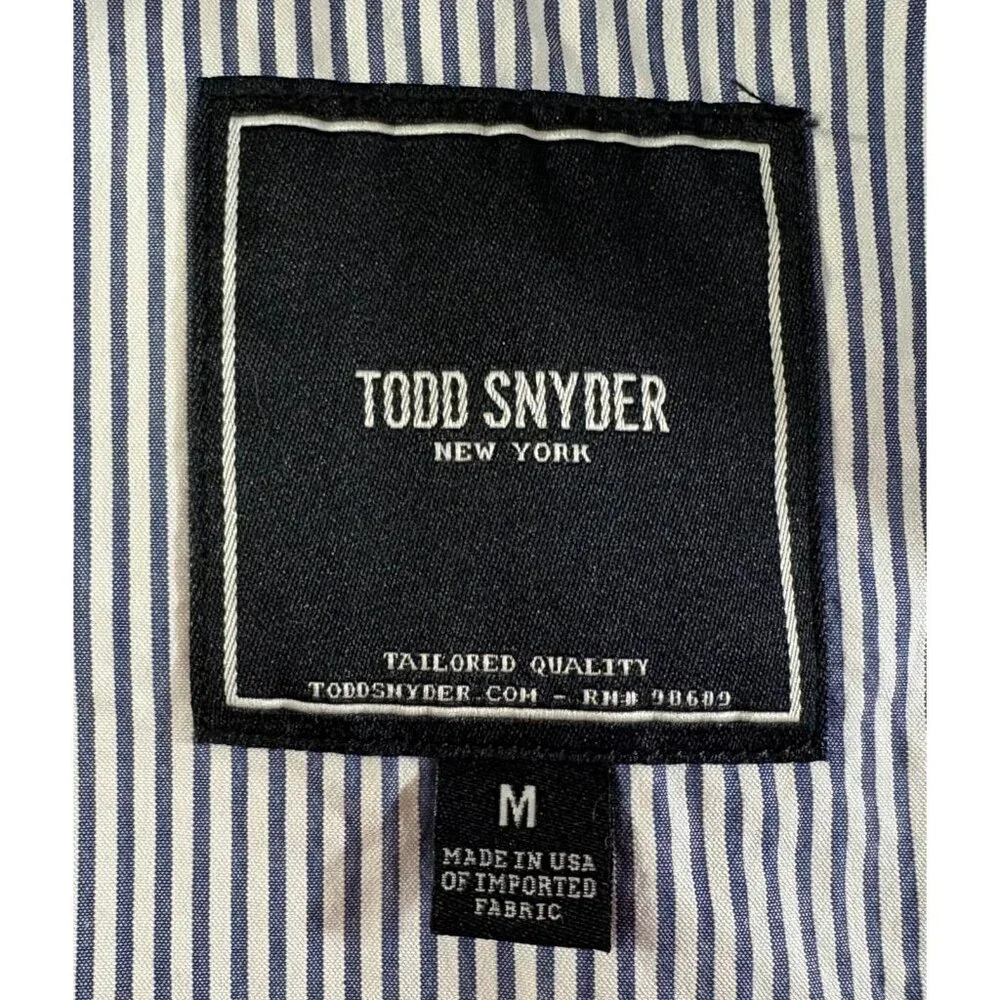 Todd Snyder Seersucker Striped Chore Blazer jacket sz M blue color white NWOT
